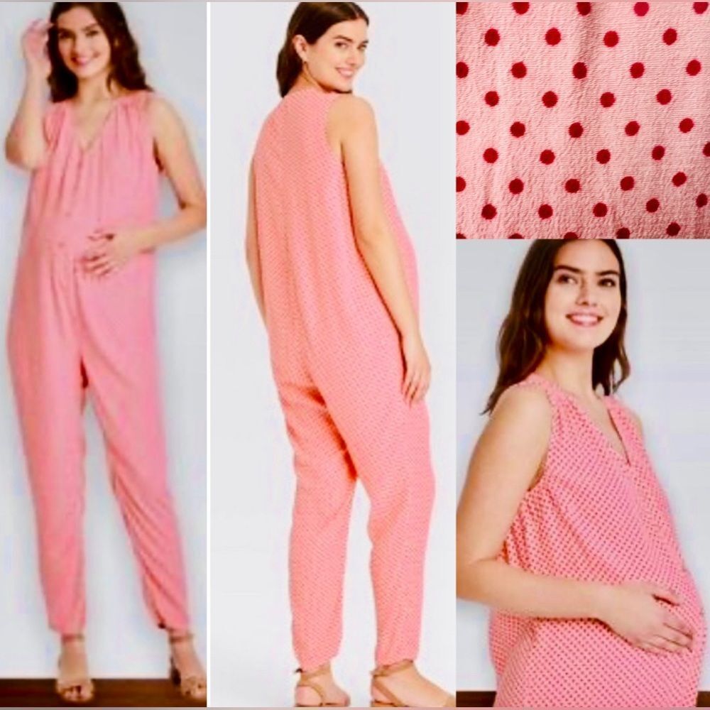 ANTHROPOLOGIE “THE NINES”SLEEVELESS CREPE BUTTON UP MATERNITY JUMPER SIZE XS~NWT